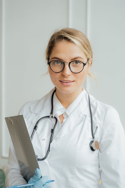 Portrait of Dr. Placeholder One — DEMO IMAGE, replace with real licensed practitioner photo for production