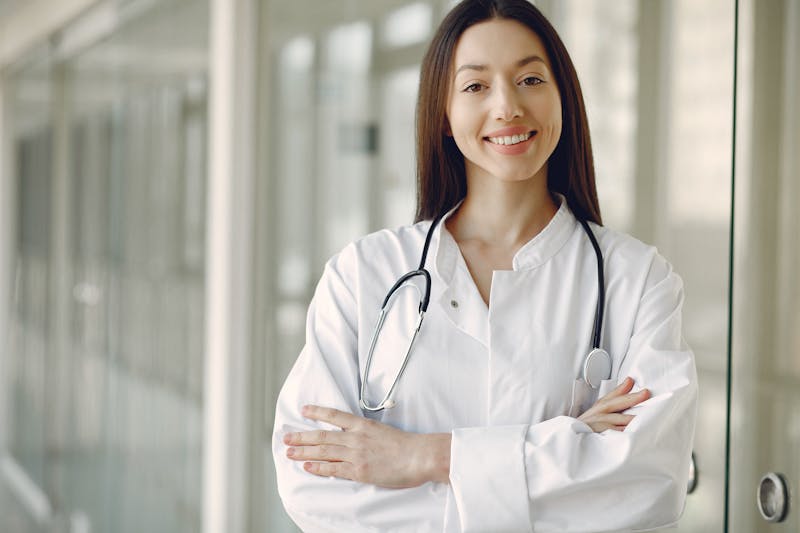 Portrait of Dr. Placeholder Three — DEMO IMAGE, replace with real licensed practitioner photo for production
